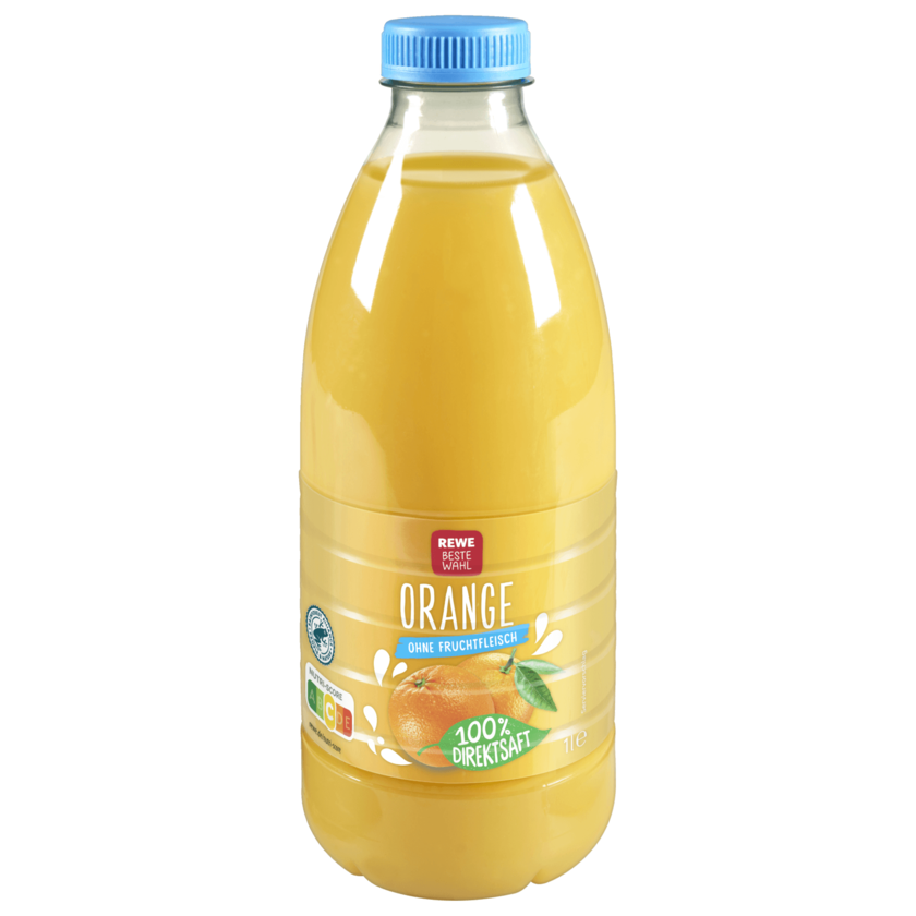 REWE Beste Wahl Orangensaft ohne Fruchtfleisch 1l